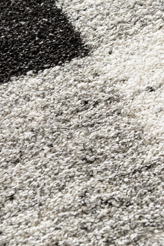 Tapis Sherpa Cosy - Noir et blanc