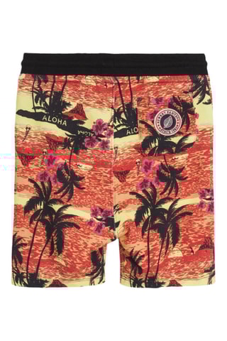 Rechte Short Terry Print - Oranje