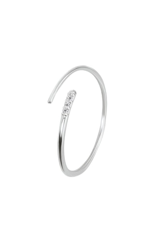 Bague - Or blanc et diamants