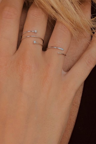 Bague - Or blanc et diamants