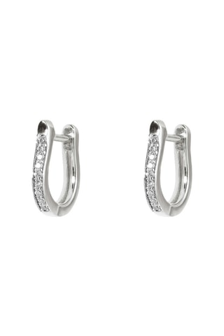 Créoles - Or blanc et diamants