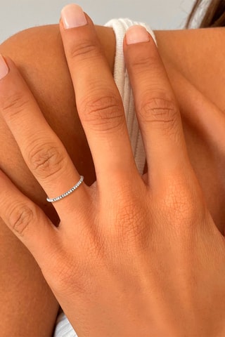 Bague - Or blanc et diamants