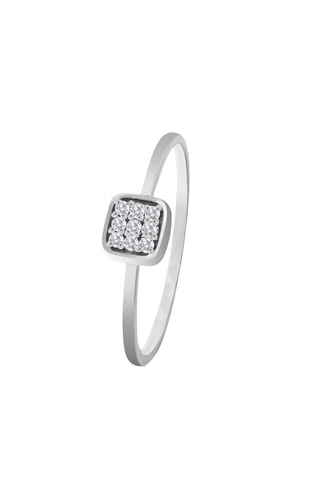 Bague - Or blanc et diamants