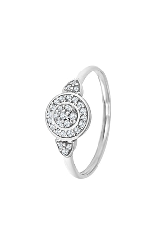 Bague - Or blanc et diamants