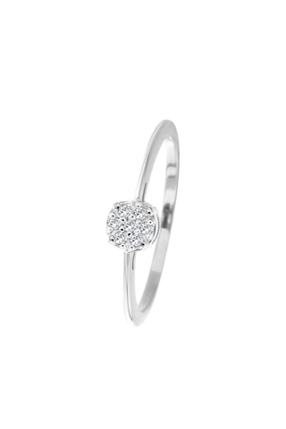 Bague - Or blanc et diamants