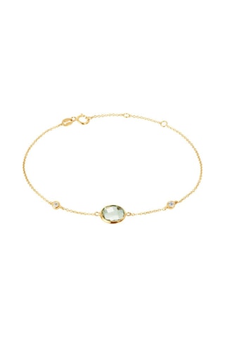 Bracelet - Or jaune, topazes et améthyste