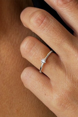 Bague - Or blanc et diamant