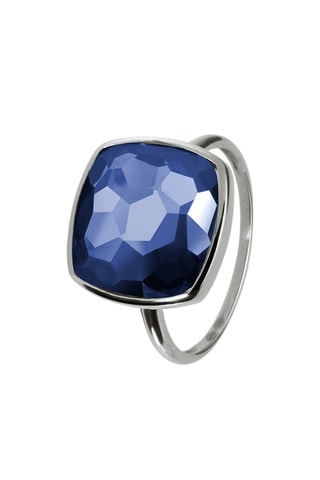 Bague - Or blanc et tanzanite