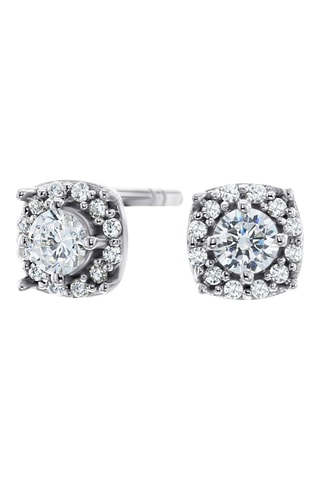 Puces - Or blanc, diamants et topaze