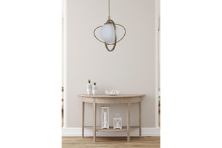 Suspension - Bronze et blanc