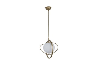 Suspension - Bronze et blanc