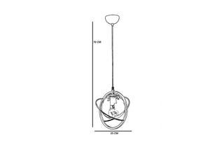 Suspension - Bronze et blanc