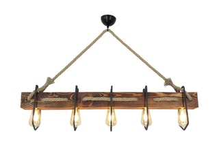 Suspension en pin massif - Naturel
