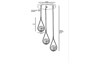 Suspension - Blanc - 3 x 60 W