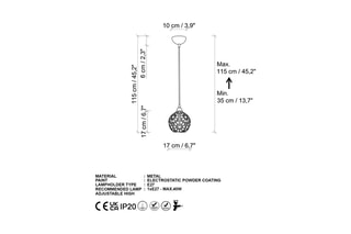 Suspension - Doré - 40 W