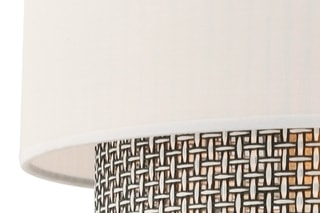 Suspension Echo - Blanc et gris - 45-60 W
