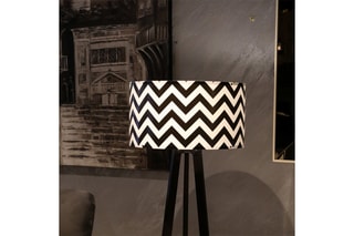 Lampadaire - Blanc et noir - 60 W