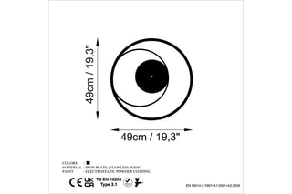 Horloge - 49 cm - Noir