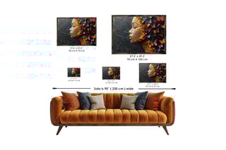 Tableau en MDF René3 - 35 x 47 cm
