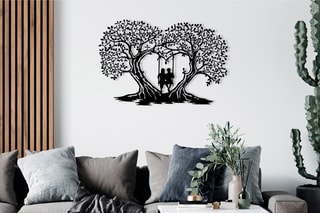 Décoration murale -  65 x 43 x 0,12 cm - Noir
