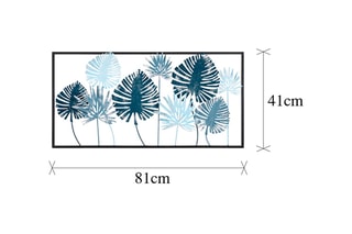 Décoration murale 41 x 81 x 5 cm - Bleu