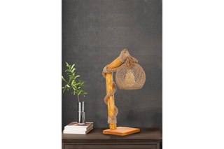 Lampe à poser en bois Canasta Naturel