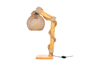 Lampe à poser en bois Canasta Naturel