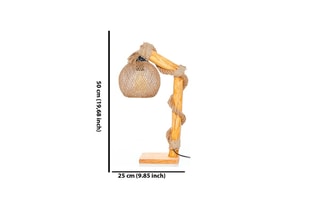 Lampe à poser en bois Canasta Naturel