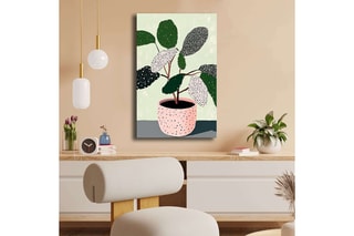 Tableau en pin - Vert - 45 x 70 cm