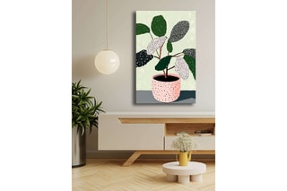 Tableau en pin - Vert - 45 x 70 cm