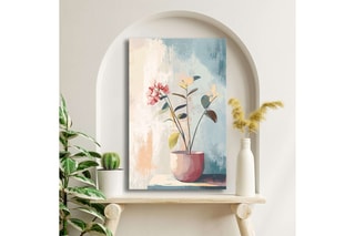 Tableau en pin - Bleu - 45 x 70 cm