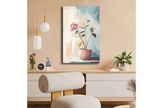 Tableau en pin - Bleu - 45 x 70 cm