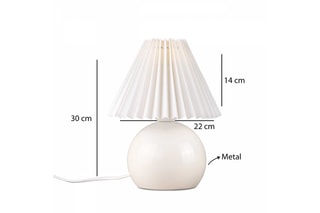Lampe de table - Crème - 40 W