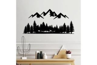 Décoration murale - Noir - 54 x 14 et 70 x 33 cm