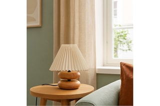 Lampe à poser en bois - Crème - 40 W