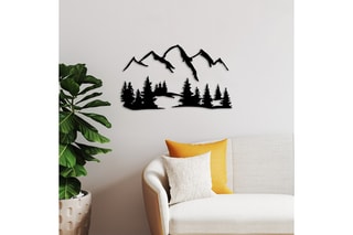 Décoration murale - Noir - 66 x 23 et 70 x 41 cm