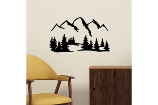 Décoration murale - Noir - 66 x 23 et 70 x 41 cm