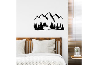 Décoration murale - Noir - 66 x 23 et 70 x 41 cm