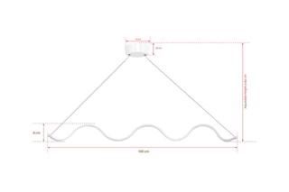 Suspension LED - Blanc - 40 - 60 W