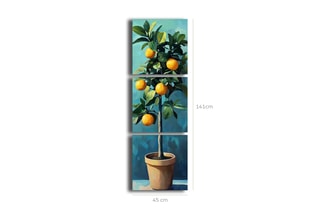 Triptyque en pin - 45 x 141 cm