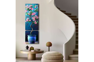 Triptyque en pin - 45 x 141 cm