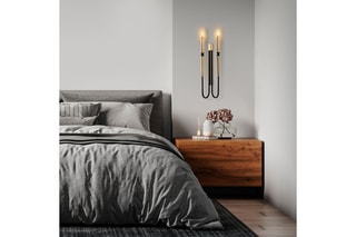Applique murale - Noir - 2 x 40 W
