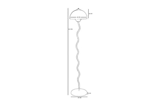Lampadaire - Orange - 40 W