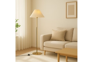 Lampadaire - Crème - 40 W