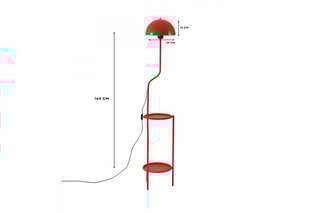 Lampadaire - Rouge - 40 W