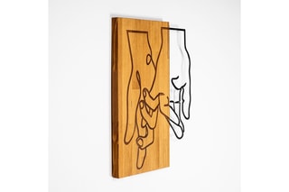 Décoration murale en bois - 45 x 58 cm - Modèle aléatoire