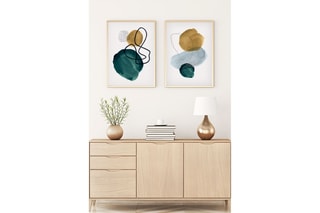 2 tableaux en bois - 50 x 70 cm
