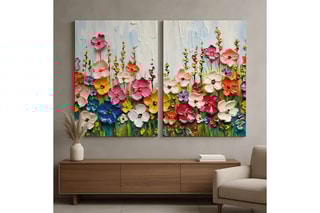 Diptyque en pin - 160 x 120 cm