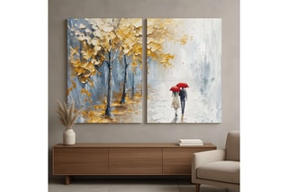 Diptyque en pin - 160 x 120 cm