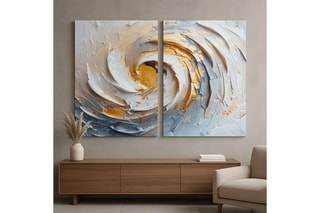 Diptyque en pin - 160 x 120 cm
